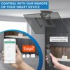Mount-It! Electric Ceiling TV Mount with Remote and App Controller, Motorized Flip Down Pitched Roof Mount Fits 32 to 70 Inch Flat Screen TVs, Bl