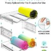 Areforic Water Bottle Organizer - 3 Pack Stackable Cup Organizer for Cabinet, Countertop, Pantry and Fridge, Free-Standing Tumbler Kitchen Storag