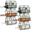 Cherry Picked Goods Modern Wine Rack Wall Mounted – Small Black Wine Rack Holder – Wall-Mounted Wine Rack – Boho Nordic Anthro-Dupe - Wine Wall D