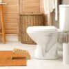 Heuffe Toilet Stool, Foldable Poop Stool Squat Adult for Bathroom, Wood Pooping Stool Folding, Squatting Bathroom Potty Stool with Anti-Slip Stri