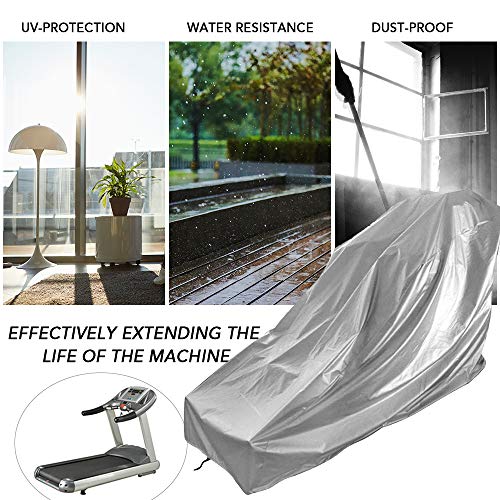 XIYINLI Waterproof Treadmill Cover Folding Treadmill Cover Dustproof Cover Moisture Resistant Durable Oxford Fabric Sports Running Machine Protec