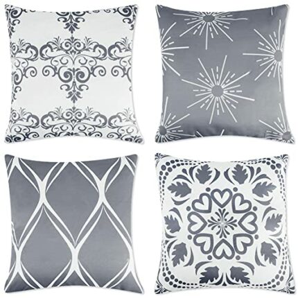 Waterproof Throw Pillow Covers, Outdoor Cushions Cover Waterproof, Outdoor Bench Seat Garden Cushions Waterproof, Waterproof Pillowase, Cushion C