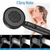 Shower Head and Hose, 5 Mode Water Saving Shower Heads Set, Powerful Handheld Showerhead with Water Stop Botton