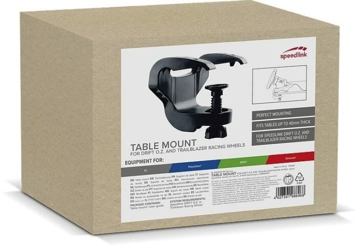 Speedlink Table Mount for Drift OZ and Trailblazer Racing Wheels – Gaming Steering Wheel Mount – PC & Gaming Accessories – Gaming Wheel Mount wit
