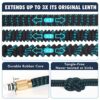 Expandable Garden Hose 100ft - Expanding Water Hose with 10 Function Nozzle, 4 Layer Latex and 3/4'' Solid Brass Fitting, Easy Storage Garden Wat