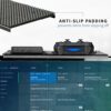 VIVO Easy TV and Monitor Top Shelf Mounting Bracket with 12 inch Wide Padded Platform and Rotary Clamp, Holds Small Speakers, Streaming Devices,