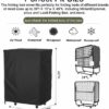Folding Bed Storage Cover, Falezern 38 in Adjustable Rollaway Bed Cover, Waterproof and Dustproof, with Metal Zipper and Adjustable Drawstring, T