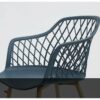 WALNUT Plastic Dining Chairs Hollow-Out Armchair Plastic Stool Creative Idea Furniture Multi-Scene (Color : D, Size : Light Grey)