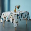 WedDecor 60 x 84 Inch Geometric Scandinavian Triangles Tablecloth Rectangle, Waterproof Spillproof Washable Polyester Table Cloth for Outdoor Pic