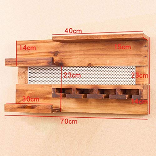 CZDYUF Wine Rack, Natural Storage Rack Freestanding Countertop Shelf Wine Bottle Holder