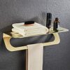 HIGOH Towel Rack Bathroom Accessories Towel Holder, Towel Shelf, Towel Rack, Stainless Steel Brushed Bathroom Hardware Bathroom Hardware