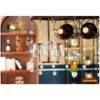 Simple Inverted Wine Rack Vintage Multi-Function Creative Living Room Display Wine Glass Holder Household Goblet Holder Adjustable Height Bar Res