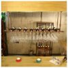 Ceiling Wine Rack Stylish Simplicity Industrial Retro Glass Goblet Stylish Simplicity Wine Glass Holder Adjustable Height Kitchen Cutlery Bottle