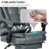 Centro Executive Office Chair With Footrest & Lumbar Support Ergonomic Recliner Computer Desk Chair Adjustable Back Rest Heavy Duty 360° Swive