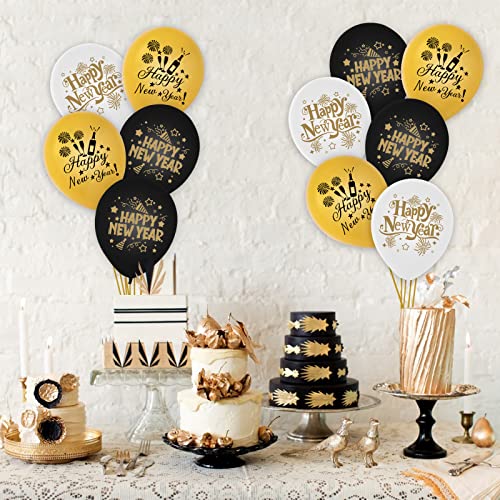 Happy New Year Decorations Table Cloth,PVC Plastic Wipe Clean Tablecloth - Waterproof Square Table Cover Protector for Kitchen Picnic Outdoor Ind