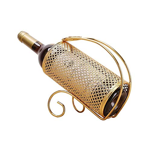 ZYZMH Simple Electroplating Craft Wine Steel Red Wine Beer Wine Holder Household Wine Bottle Rack