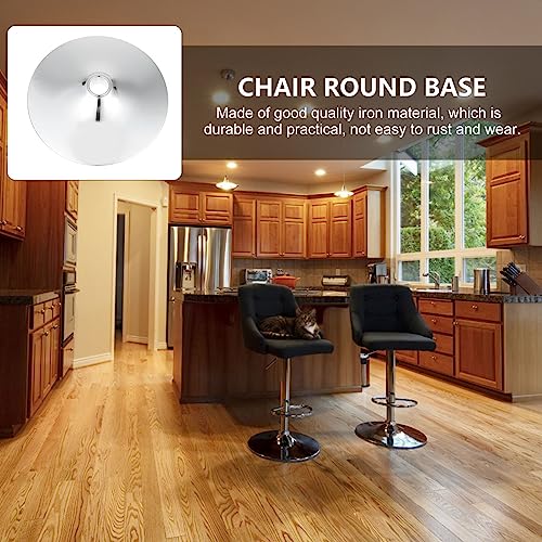 BESPORTBLE Swivel Accent Chair Bar Stool Chair Base Replacement for Office/Desk/Swivel/Bar Chair, 15 Inch Heavy Duty Metal Leg Bar Stool Round Ba
