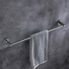 HIGOH Towel Rack Towel Rails Wall Mounted,Single Towel Storage Rack Towel Bar Stainless Steel Bathroom Hand Towel Holder，Polished Finish round To