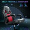 BASETBL Gaming Chair, Office Chairs Swivel Racing Work Chair with Lumbar Support, Leather PC Gaming Chair, Adjustable Desk Chairs for Home Office