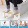 Toilet Stool for Adults, 7 Inch Bathroom Poop Stool for Adults, Waterproof and Anti-Slip Potty Stool, Improve Bathroom Posture and Comfort, Healt