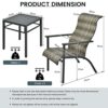 COSTWAY 3 Piece Rattan Furniture Set, Sectional Patio Bistro Set with 2 Armchairs and Coffee Table, Outdoor Wicker Weave Conversation Table Chair