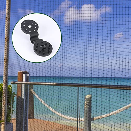 10pcs Greenhouse Film Sunshade Net Clip,Black Sunshade Clip Shade Cloth Clip,Shade Cloth Plastic Clips for Sun Shade Net, Anti Bird Netting,Garde