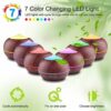 Essential Oil Diffuser Aromatherapy Humidifier: Aroma Cool Mist Diffusers for Room Home - 400ml Ultrasonic Scented Air Humidifier - Fragrance Vap