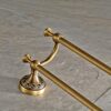 TBIIEXFL Antique Brass Carved Towel Paper Holder Bathroom Towel Rack Bathroom Accessories Retro Faucet Bathroom Hardware Set