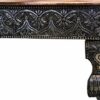 AASh 20" x 15" Oxidised Copper Bajot Low Table | Bajath Chowkie | Coffee Wedding | Puja Camping Table