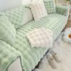Hufu Rabbit Plush Sofa Cover, Soft Warm Sofa Slipcover For Corner L Shape 1 2 3 Seater, Non-Slip Velvet Sofa Cushion Covers, Thick Furniture Prot