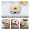 Brown Bee Unemployed Philosophers Guild Pill Box Medicine Box Rectangular Medicine Box 2 Lattice Medicine Box