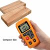 Proster Moisture Meters for Logs Damp Meter with Battery LCD Display Wood Moisture Tester Wood Moisture Meter for Firewood Paper Cardboard (Range