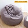 Bean Bag Chair Cover, 39x47 inch Lazy Lounger Bean Bag Cover Only, Without Filling,Kids Adults Toys Storage Bean Bag for Organizing Children Plus