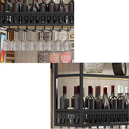 OUSIKA Wine Racks,Wall-Mounted Wine Rack Hanging Wine Glass Rack Ceiling Decoration Shelf for Bars,Restaurants,Kitchens Bar Floating Shelf Ceilin