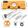 BI-DTOOL 35mm Hinge Jig, Hinge Drilling Jig Hole Guide Woodworking Tools for Kitchen Cabinet Doors Hinge