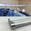 Wardrobe Rail Holder,2 Pieces Metal Wardrobe Tube Bearing for Cabinet Tube Clothes Rod Holder (Diameter 16mm)