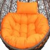 Gettop Egg Chair Cushion | Thicken Round Hanging Hammock Chair Cushion | Washable Chair Cushions Only | Outdoor Cushion Replacement for Hanging E