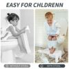 Squatting Toilet Footstool, 7" High Toilet Stool, Bathroom Stool, Non-Slip Auxiliary Toilet Step Stool for Kids and Seniors