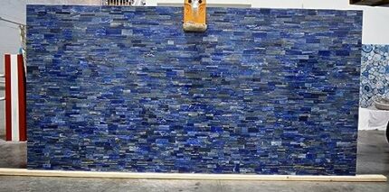 Gifts And Artefacts 24 x 48 Inches Random Work with Lapis Lazuli Stone Dining Table Top Rectangle Marble Kitchen Table for Home Furniture Decor