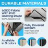 Weatherproof Outdoor TV Cover 72"-75" inch - Full coverage for Flat TVs - Universal for Any Mount and Stand - Grey