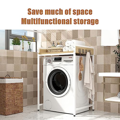 HTONVK Dryer Stand Adjustable Portable Stacking Kit for Front Loader Washing Machine & Tumble Dryer - Space Saving Solution for Laundry With No W