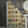 OPSREY Small Bathroom Storage Cabinet for Small Spaces, Over The Toilet Storage Cabinet for Skinny Bathroom Storage Corner Floor, Narrow Bathroom