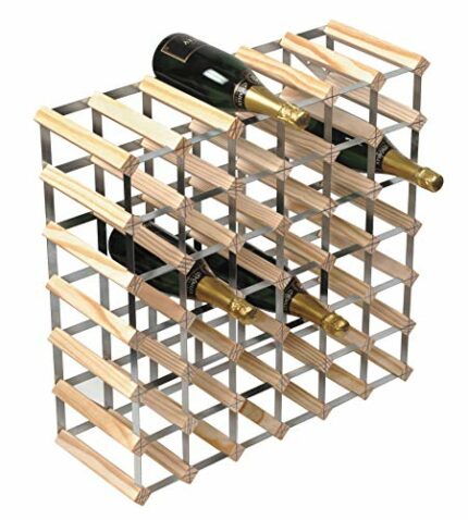 RTA 42 Bottle Traditional Wine Rack - self assembly - Wine Rack - Natural Pine (FSC)