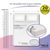 Waterproof Mattress Protector Emperor 200 x 200 cm / 6ft 7" x 6ft 7" – 100% Jersey PolyCotton - 13" Deep Pocket - Breathable, Hypoallergenic, Ant