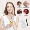 Sporgo 30 × Magnifying Mirror, Travel Cosmetic Mirror, Portable Magnifying Mirror with 3 Suction Cups, Diameter 162 mm Enlarged Cosmetic Mirror f