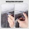 24pcs Plastic Tablecloth Clips, Transparent Picnic Tablecloth Clips for Outdoor Tables Large Table Cloth Holder Table Cover Clips for Christmas H