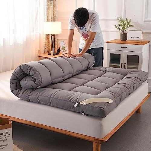 UE-MAOLU Futon Mattress Japanese, Soft Portable Sleeping Mattresses Camping Mattress, Foldable Roll Up Double Single Mattress Floor Lounger Bed S