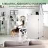 White Room Divider Wall Dividers for Rooms 3 Panel Folding Privacy Screens Indoor Partitions and Deviders Freestanding Portable Changing Separtio