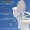 SAMODRA Ultra-Slim Cold Water Bidet, Classic 7.0 Bidet Toilet Seat UK Attachment with Non-Electric Dual Nozzle,Adjustable Pressure, Easy Home Ins