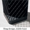 XHALERY Umbrella Rack Stand, Umbrella Holder,Umbrella Stands Umbrella Stand Black Wrought Iron Hollow Umbrella Drain Stand, Home Entrance Hotel O
